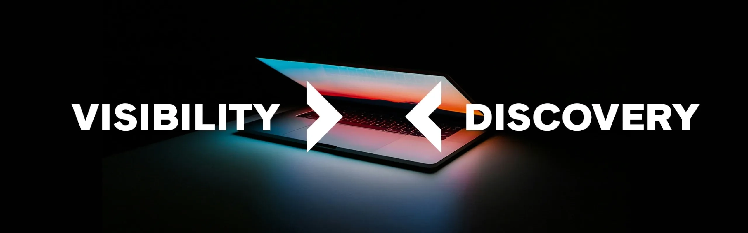 Laptop in the dark