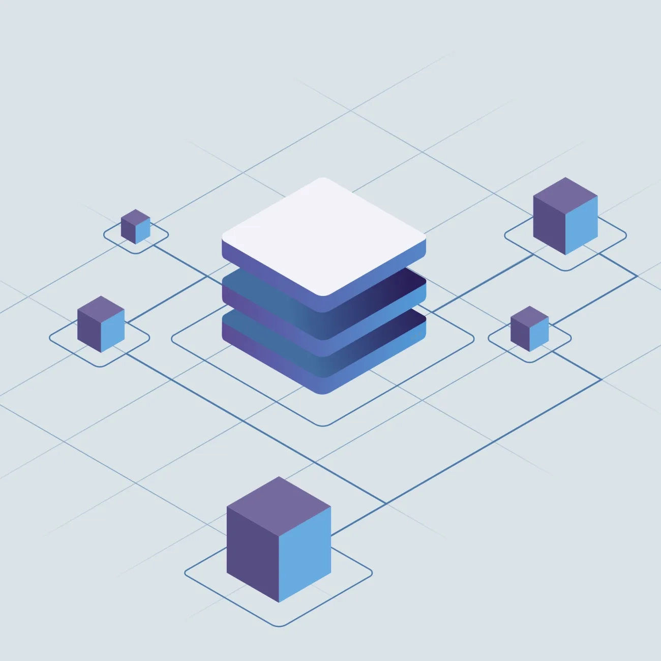 Stylised infrastructure layout