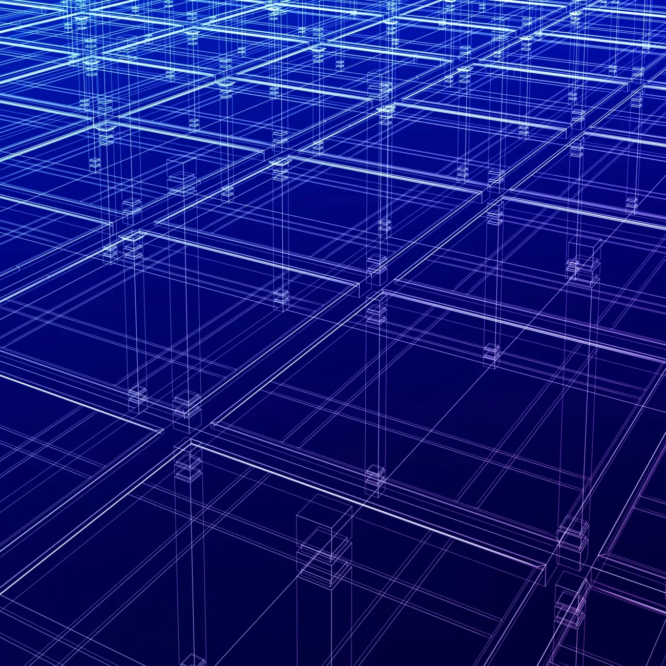 Structure of identical semitransparent blocks 