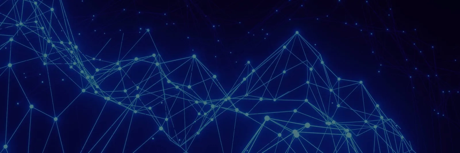 Dark graphic with glowing blue network lines and dots.